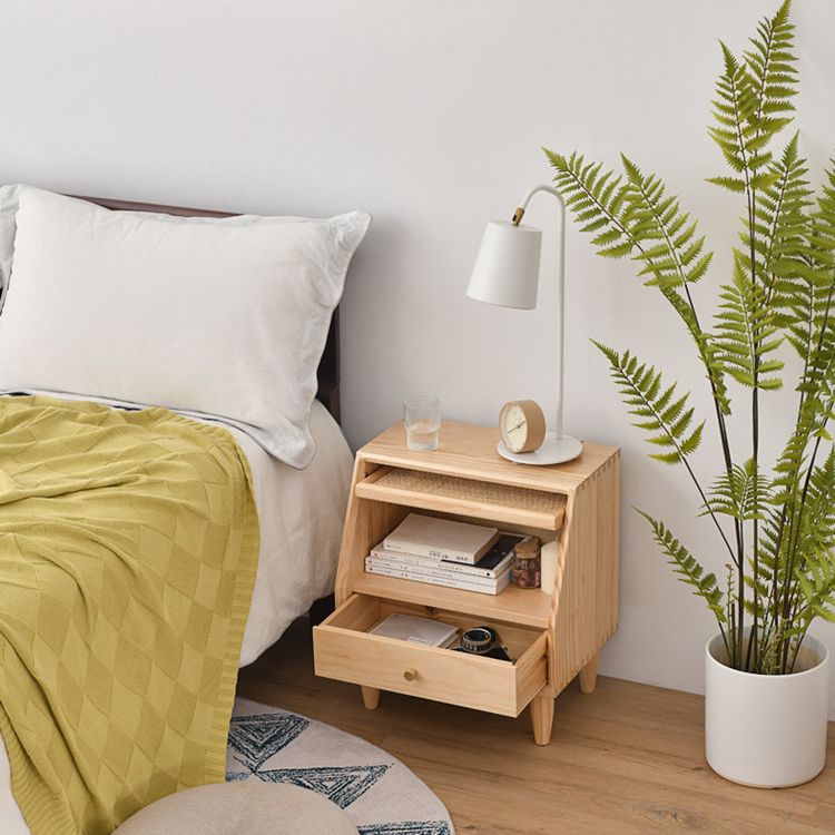 Modern Bed Nightstand Solid Wood Bedside Cabinet for Bedroom Clearhalo 'Bedroom Furniture' 'furn' 'furn_night_stand' 'Furniture' 'night_stand' 'Nightstands' 1200x1200_bfca75b5-47e7-462e-bb2e-fabbfd872790