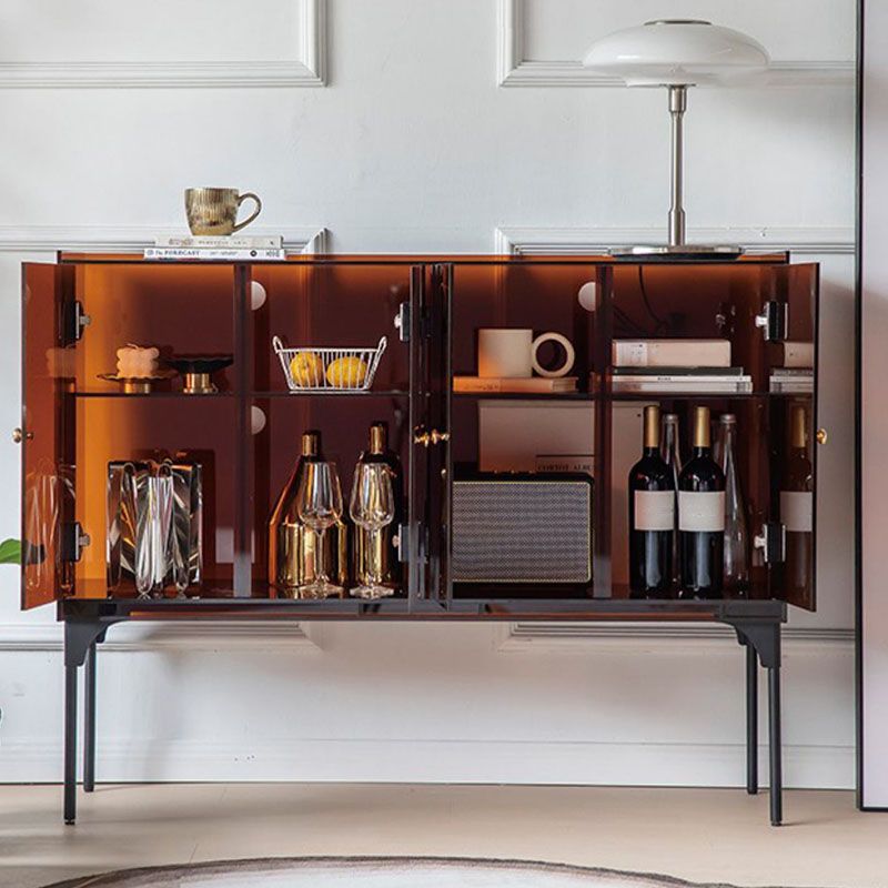 Servidor de plástico moderno de servidor de comedor con puertas para el comedor