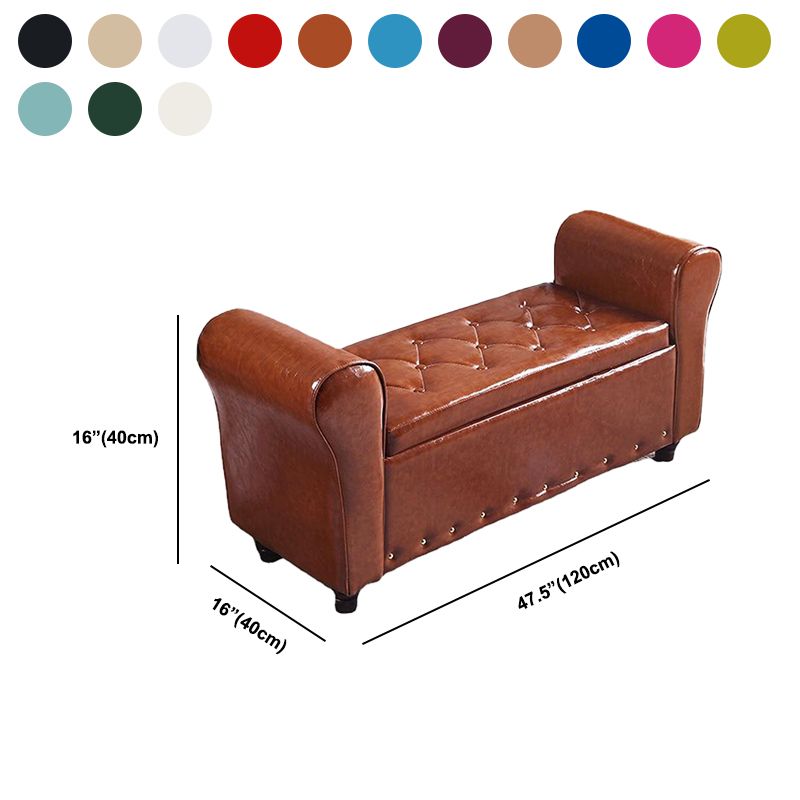 15.7" Wide Mid-Century Modern Entryway and Bedroom Bench Cushioned Bench Clearhalo 'Benches' 'Chairs & Seating' 'furn' 'furn_benches' 'Furniture' 'Living Room Furniture' 1200x1200_bfcc6b76-56d3-4931-b48a-756fd6639058