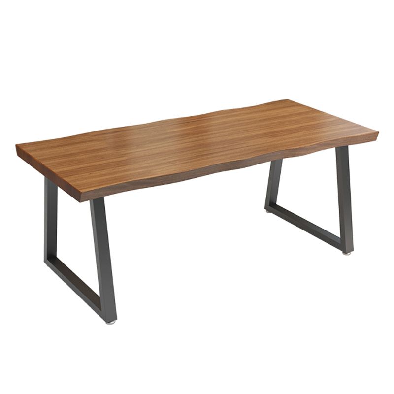 Contemporary Style Office Desk Solid Wood Brown Meeting Writing Desk Clearhalo 'furn' 'furn_office_desk' 'Furniture' 'furniture_office_desk' 'Office Desks' 'Office Furniture' 'office_desk' 1200x1200_bfccc9bc-b0db-4850-aadb-12c149d0b034