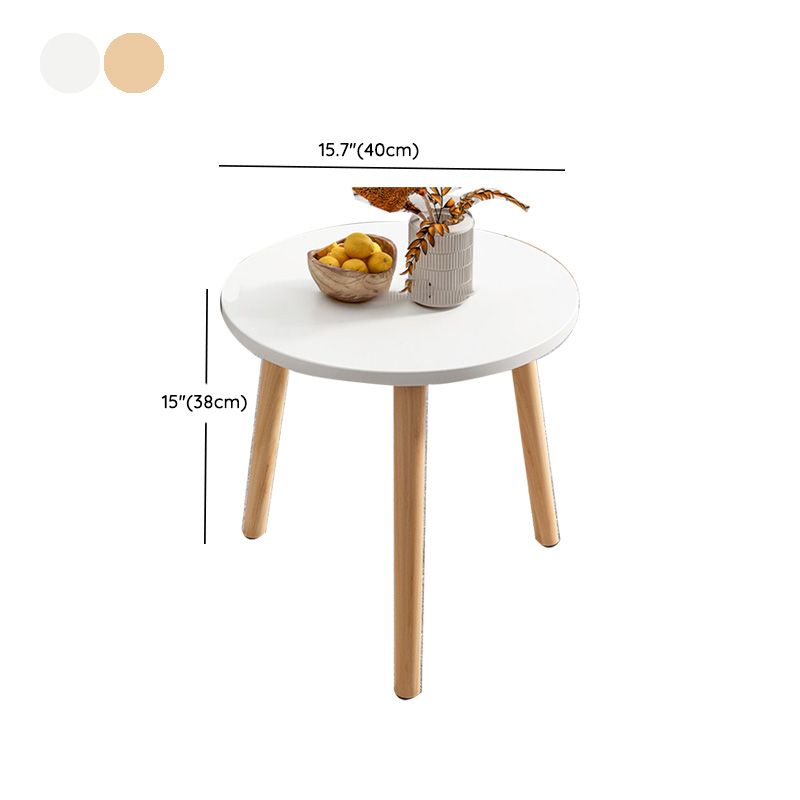 Contemporary Wooden Single Coffee Table 3 Legs Round Cocktail Table Clearhalo 'Coffee & Accent Tables' 'Coffee Tables' 'coffee_tables' 'furn' 'furn_coffee_tables' 'Furniture' 'Living Room Furniture' 1200x1200_bfce4616-b17e-40ea-803c-422be86d0954