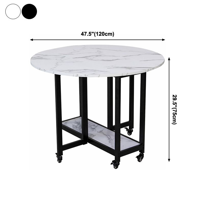 Round Dining Table Mid-Century Style Trestle Base Table for Dining Room Clearhalo ' dining_table' 'Dining Tables & Seating' 'Dining Tables' 'Furniture' 'furniture_dining_table' 'Kitchen & Dining Furniture' 'kitchen&dining_furn' 'kitchen' 'kitchen_dining_table' 1200x1200_bfcf02ee-e62c-4721-aea6-9e6218a554d0