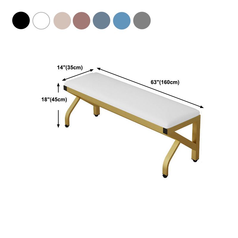 Modern Seating Bench Foam Bench 13.78" W 17.72" H with Legs for Bedroom Clearhalo 'Benches' 'Chairs & Seating' 'furn' 'furn_benches' 'Furniture' 'Living Room Furniture' 1200x1200_bfcf6d4c-b53f-4455-92bb-8f1299dd2770