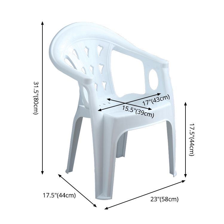 Contemporary Plastic Dining Armchair Slat Back Stacking Side Chair for Home Clearhalo ' kitchen&dining_furn' 'Dining Chairs' 'Dining Tables & Seating' 'dining_chair' 'furn' 'furn_dining_chair' 'Furniture' 'furniture_dining_chair' 'Kitchen & Dining Furniture' 'kitchen' 1200x1200_bfcfac17-b522-4af6-aa0c-5b076cebbd45