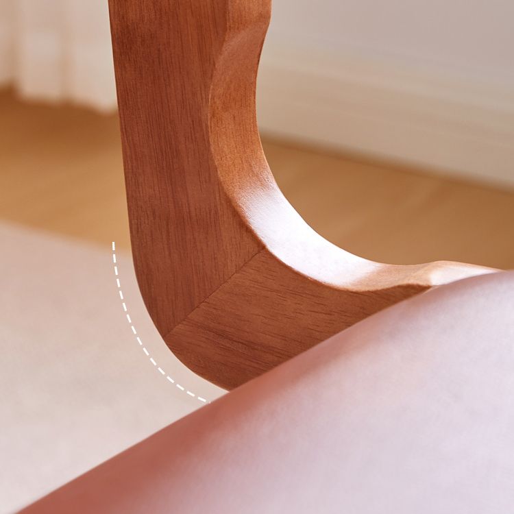 Silla de comedor del lado de madera maciza de interior contemporáneo
