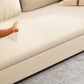 Glam Fabric Sleeper Sofa gestoffeerd Futon Sofa -bed in het wit