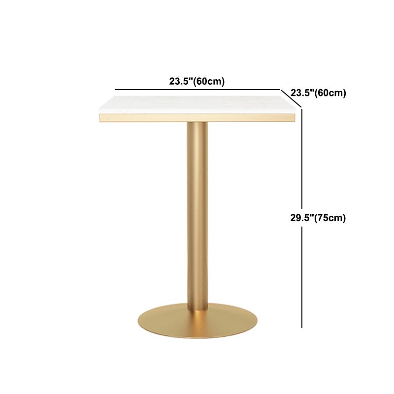 Metal Traditional Luxury Round Table White Stone Top Table with Pedestal Base Clearhalo 'Dining Tables & Seating' 'Dining Tables' 'dining_table' 'furn' 'furn_dining_table' 'Furniture' 'Kitchen & Dining Furniture' 1200x1200_bfd3bd57-a591-4740-a40a-4b7ab0384c65