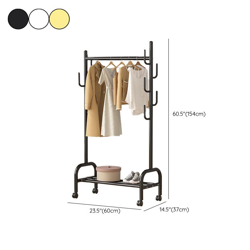 Modern Coat Rack Hanging Rail Storage Shelving and Hooks Coat Hanger Clearhalo 'Entry & Mudroom Furniture' 'furn' 'furn_hall_tree_coat_racks' 'Furniture' 'Hall Trees & Coat Racks' 'hall_tree_coat_racks' 1200x1200_bfd4ac24-4576-4fc5-8094-02986f23126f
