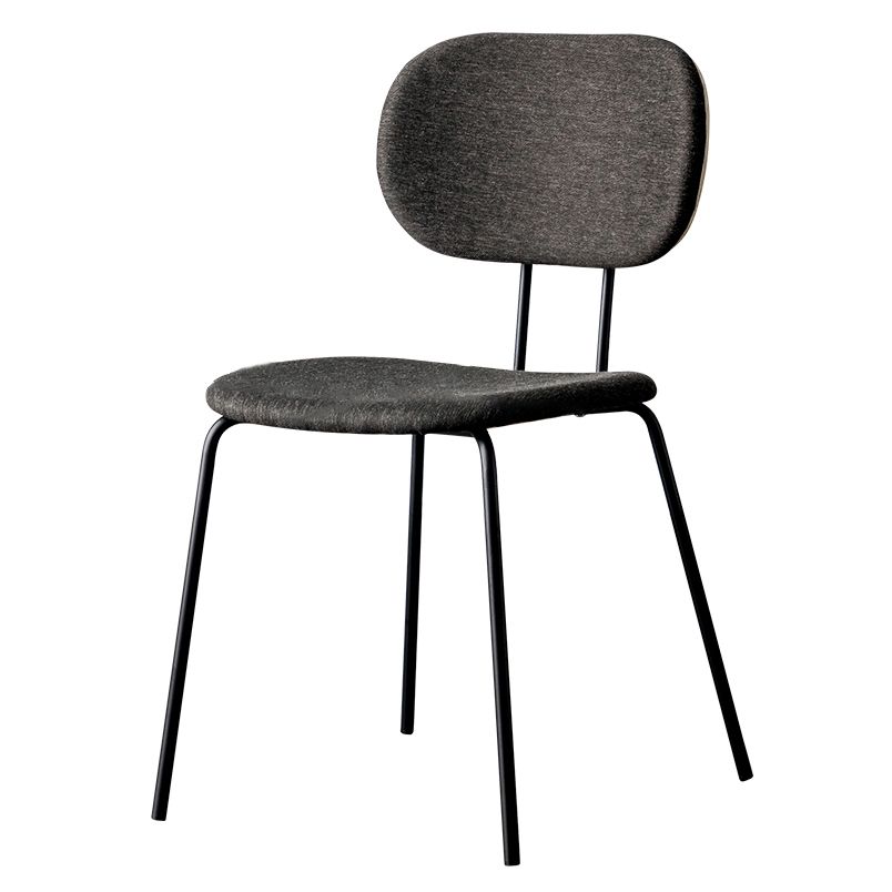 Industrial Style Linen Fabric Dining Chair Open Back Dining Side Armless Chair Clearhalo ' kitchen&dining_furn' 'Dining Chairs' 'Dining Tables & Seating' 'dining_chair' 'furn' 'furn_dining_chair' 'Furniture' 'furniture_dining_chair' 'Kitchen & Dining Furniture' 'kitchen' 1200x1200_bfd6806f-deec-4cba-8909-7c54550522d2