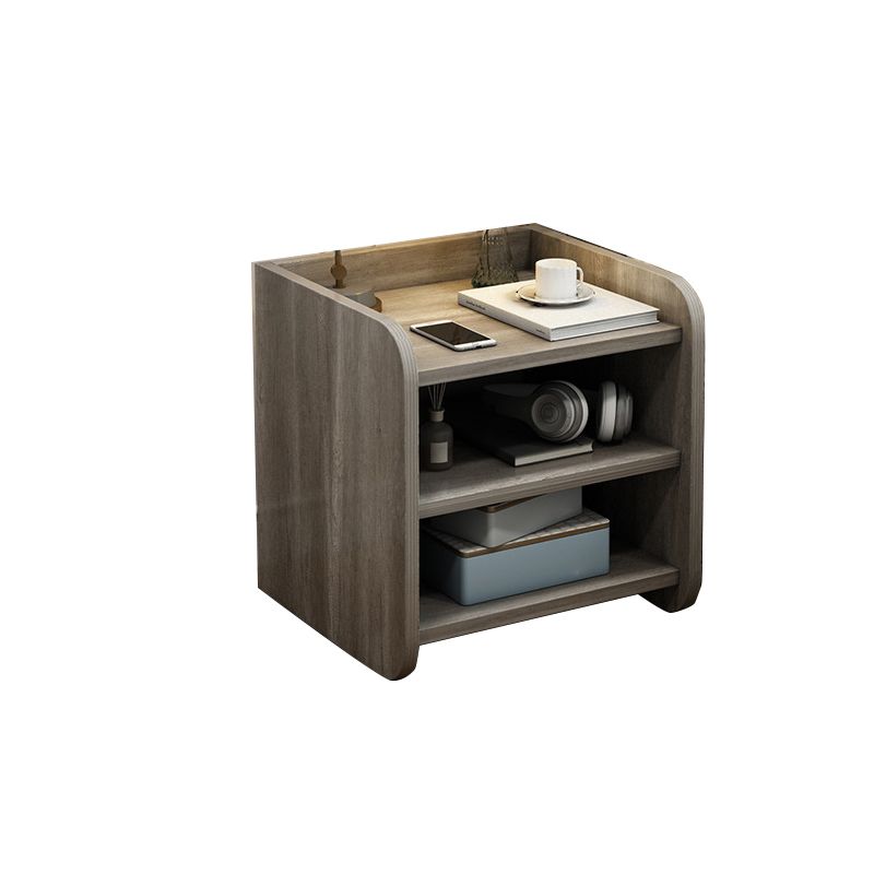 Hölzerne Nachttisch mit Regalen und Schubladen 15,7 "/22.8" hoher Nachttisch