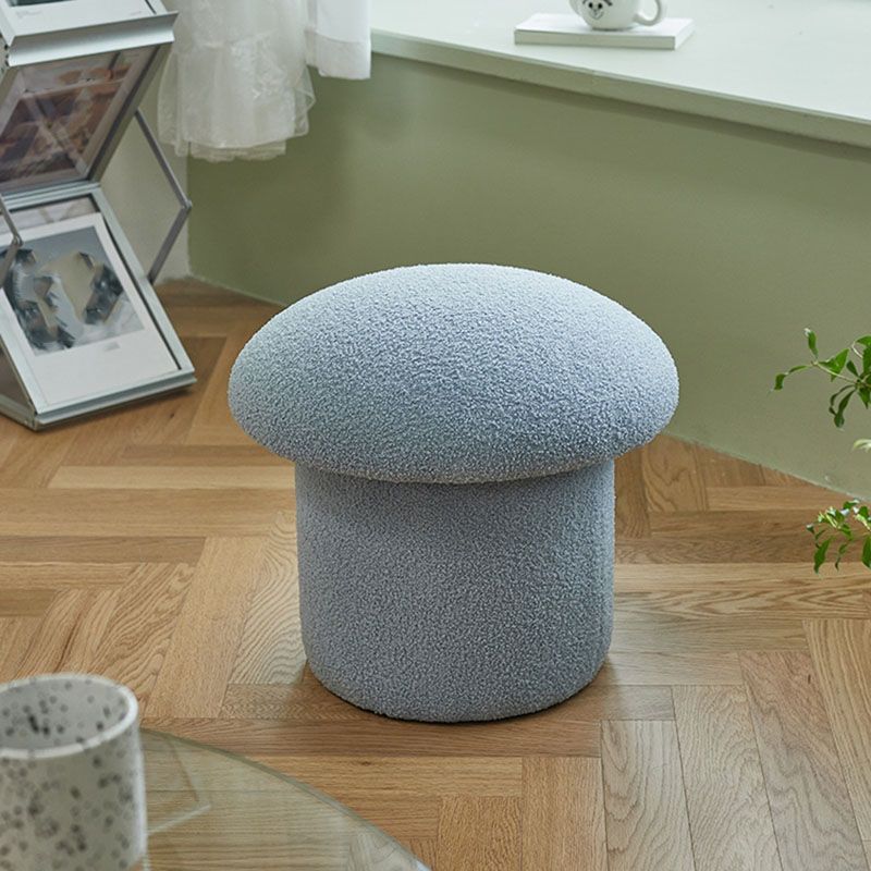 Solid Color Flannel Standard Stool Modern Style Simple Mushroom Stool Clearhalo 'furn' 'furn_ottomans_poufs' 'Furniture' 'Living Room Furniture' 'Ottomans & Poufs' 'ottomans_poufs' 1200x1200_bfda50f6-8905-4bd2-ad19-52bc6a50c7e4