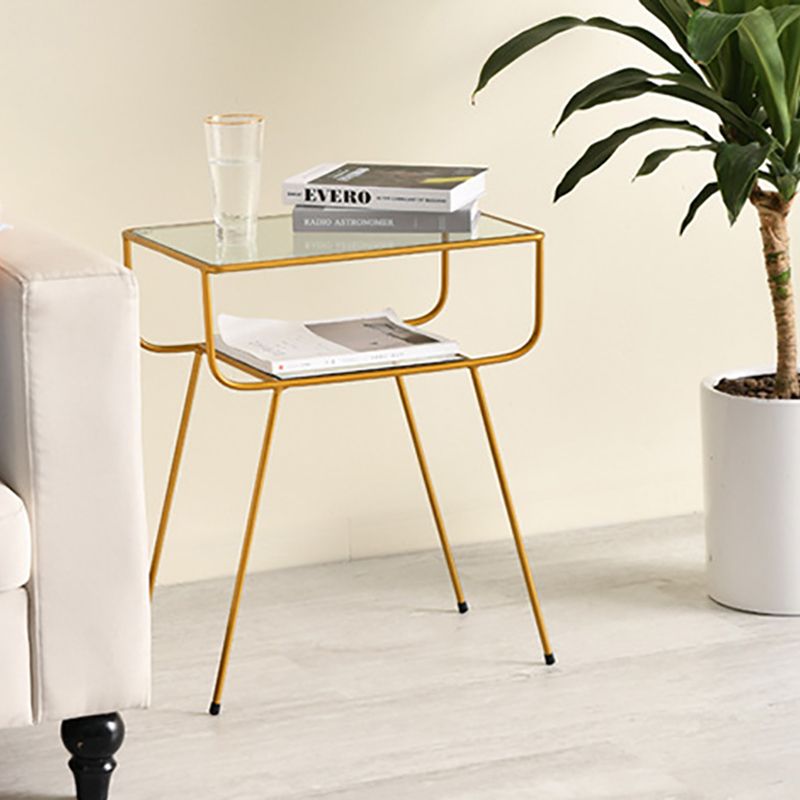 Armoire de chevet en métal de lit contemporain pour chambre à coucher