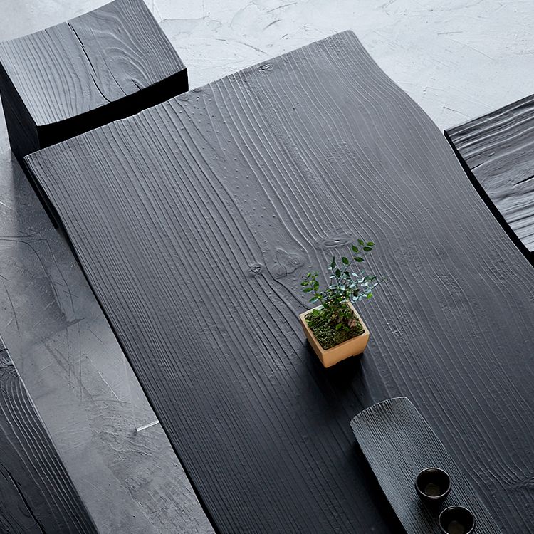 Modern Black in Pine Dining Table Specialty Dining Table for Kitchen Clearhalo 'Dining Tables & Seating' 'Dining Tables' 'dining_table' 'furn' 'furn_dining_table' 'Furniture' 'Kitchen & Dining Furniture' 1200x1200_bfdbeacc-3526-4db1-8dcc-29eb7ea17753