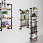 Metal Floating Bookcase Industrial Style Closed Back Shelf for Home Office Clearhalo 'Bookcases' 'furn' 'furn_bookcases' 'Furniture' 'furniture_bookcases' 'Office Furniture' 1200x1200_bfdcf8f8-b309-4e82-a485-243f34a4c946