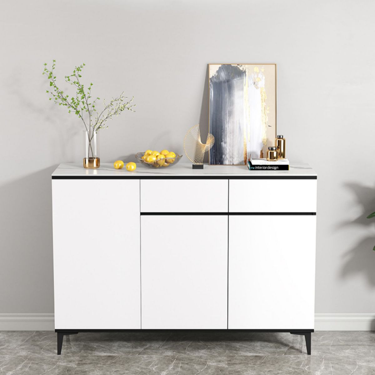 Glam Sideboard Porta bianca e cassetto sideboard per soggiorno per soggiorno
