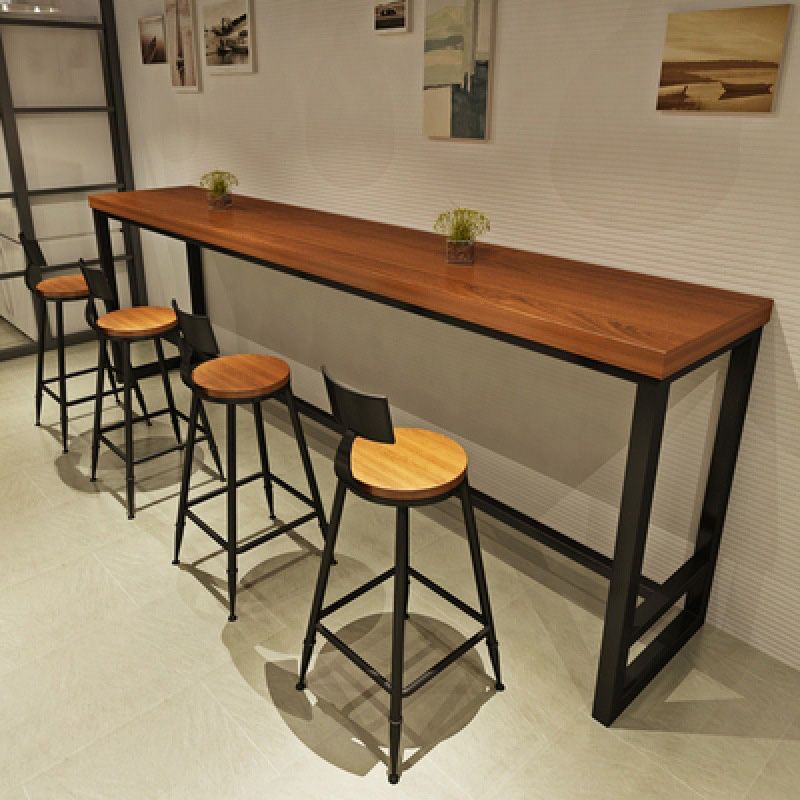 Mesa de bar superior de madera, mesa de bar moderna para cocina, sala de estar, sala de café