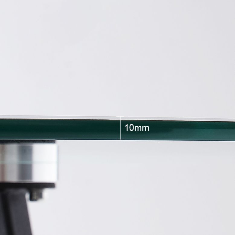 Round Tripod Base Home Furniture Clear Glass Dining Room Collection for Home Clearhalo ' dining_table' 'Dining Tables & Seating' 'Dining Tables' 'furn' 'furn_dining_table' 'Furniture' 'furniture_dining_table' 'Kitchen & Dining Furniture' 'kitchen&dining_furn' 'kitchen' 'kitchen_dining_table' 1200x1200_bfdf692a-2c35-47b1-b418-20d71ea2e211