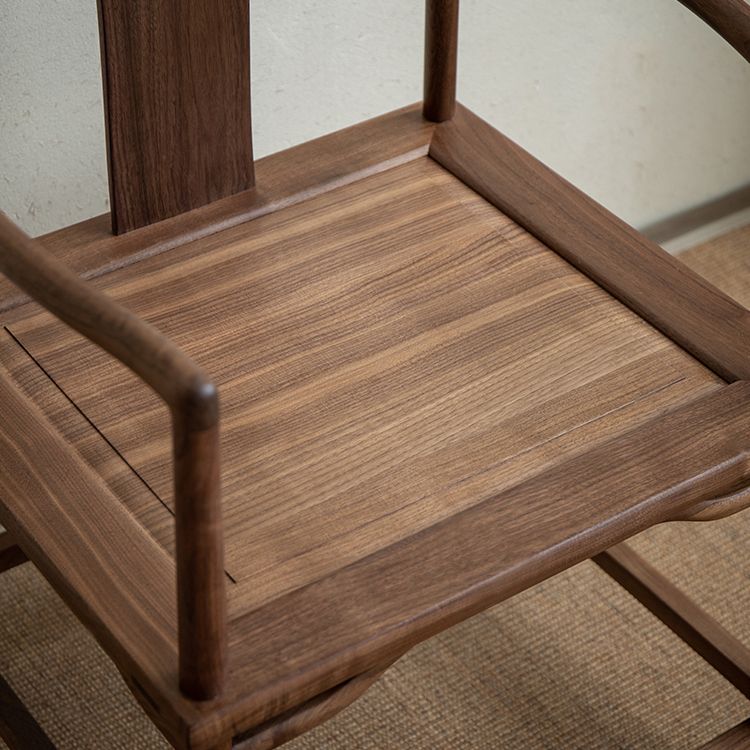 Traditional Style Dining Chair Slat Back Solid Wood Arm Chair for Home Clearhalo 'Dining Chairs' 'Dining Tables & Seating' 'dining_chair' 'furn' 'furn_dining_chair' 'Furniture' 'Kitchen & Dining Furniture' 1200x1200_bfdfbd0b-bcd8-4ea0-879e-c51b2ce9dee5