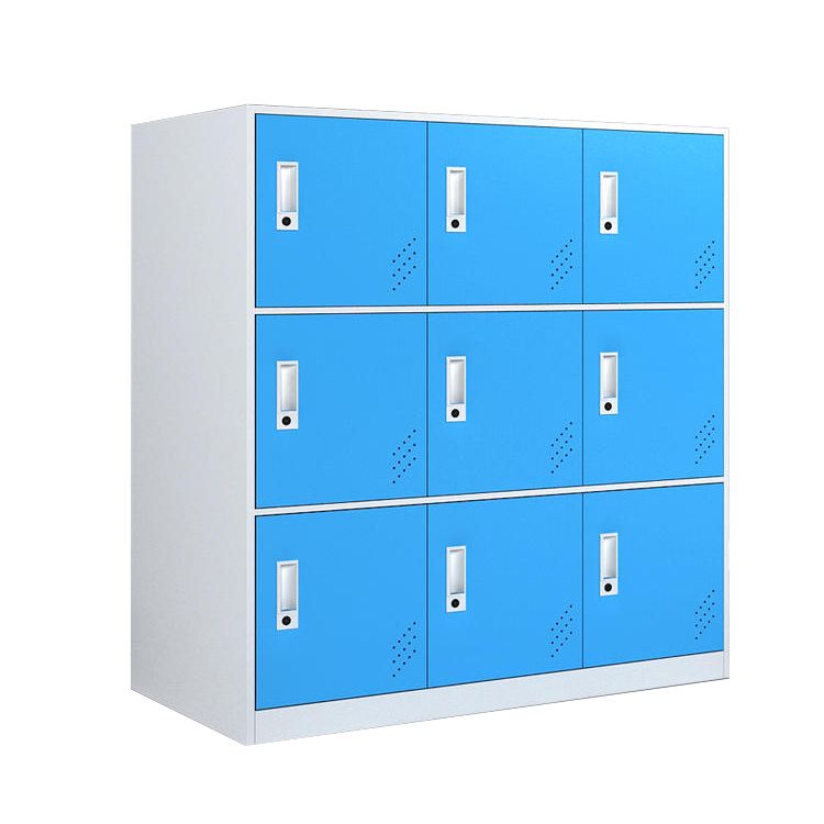 Modern Hinged Storage Cabinet Steel Non-Hanging Wardrobe Armoire