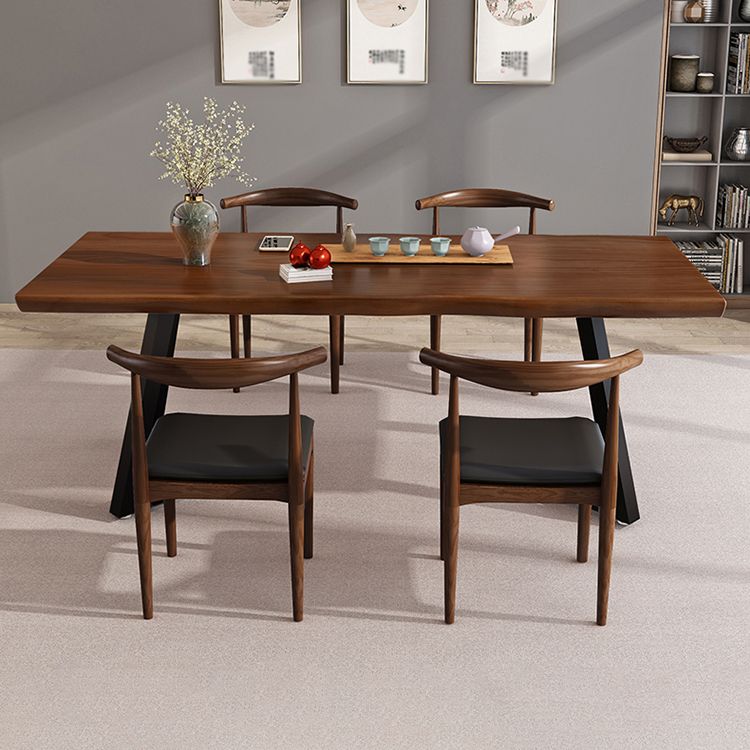 Modern Style Brown Top Office Desk Home Solid Wood Writing Desk Clearhalo 'Furniture' 'furniture_office_desk' 'Office Desks' 'Office Furniture' 'office_desk' 1200x1200_bfe30a6b-44e7-4c83-8421-0c5a8a4335ae