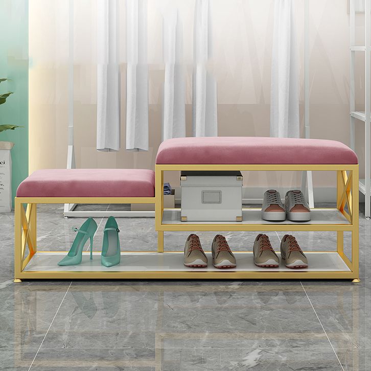 14" W Glam Seating Bench Cushioned Rectangle Shoe Storage Entryway and Bedroom Bench Clearhalo 'Benches' 'Chairs & Seating' 'furn' 'furn_benches' 'Furniture' 'Living Room Furniture' 1200x1200_bfe4a6d5-5264-4c01-bd86-3a768651bf61