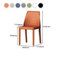 Parsons Side Chair Contemporary Leather Indoor-Outdoor Armless Chair