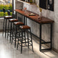 Rectangle Wood Bar Table Contemporary Bar Dining Table with Trestle Base Clearhalo 'Bar Furniture' 'Bar Tables' 'bar_tables' 'furn' 'furn_bar_tables' 'Furniture' 'furniture_bar_tables' 'Kitchen & Dining Furniture' 1200x1200_bfe9cfa2-9c73-4bf4-a416-166077fd9638