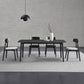 Black Modern Stone Top Dining Table Set 1/4/5/7 Pieces Dining Set with Wooden Chairs Clearhalo 'Dining Room Sets' 'Dining Tables & Seating' 'dining_room_set' 'furn' 'furn_dining_room_set' 'Furniture' 'Kitchen & Dining Furniture' 1200x1200_bfeebf74-6a5e-427f-a073-f665254bf1de