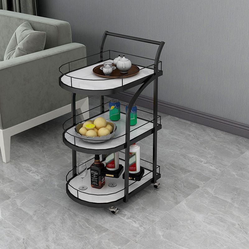 Manufactured Wooden Prep Table Dining Room Rolling Prep Table