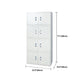 Modern Style Metal Wardrobe White Colour Freestanding Wardrobe Closet