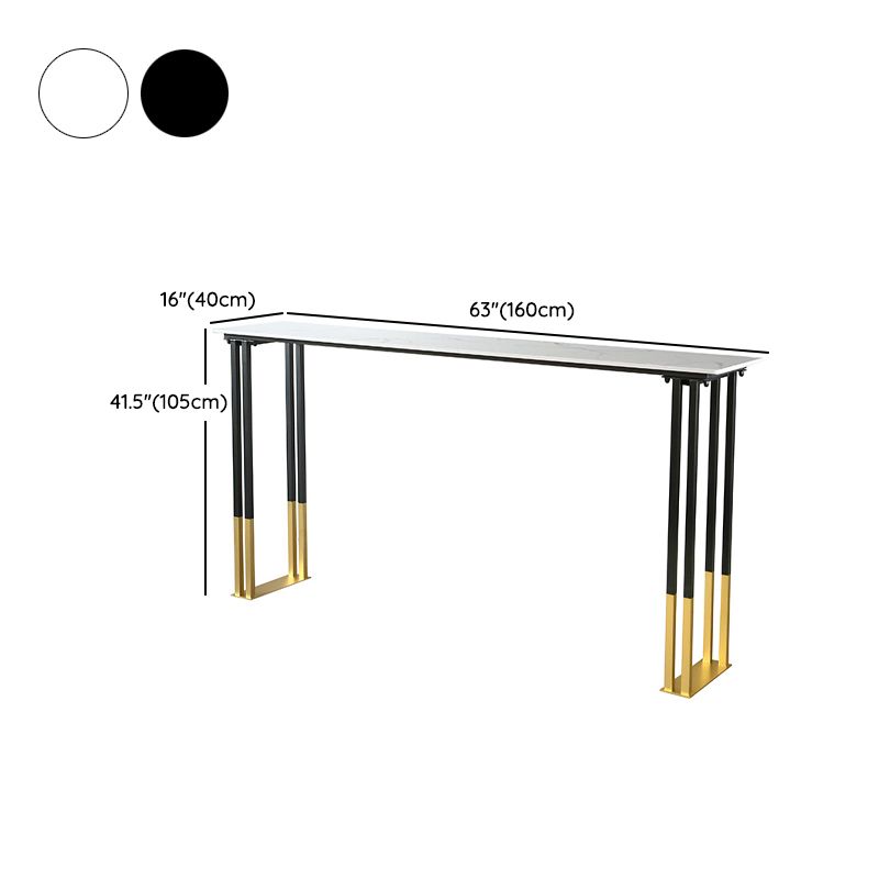 Glam Rectangle Bar Table Set 1/2/3/4 Pieces Faux Marble Pub Set for Dining Room Clearhalo 'Bar Furniture' 'furn' 'furn_home_bar_bar_sets' 'Furniture' 'Home Bars & Bar Sets' 'home_bar_bar_sets' 'Kitchen & Dining Furniture' 1200x1200_bfef6425-a94f-45ac-b869-2625ffc9f791