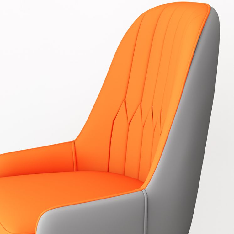 Glam Style Dining Chair Leather Parsons Side Chair for Living Room Clearhalo 'Dining Chairs' 'Dining Tables & Seating' 'dining_chair' 'furn' 'furn_dining_chair' 'Furniture' 'Kitchen & Dining Furniture' 1200x1200_bff10c15-aa04-40dd-a018-f8a3239b6c61