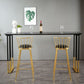 Glam Rectangle Bar Table Set 1/2/3/4 Pieces Faux Marble Pub Set for Dining Room Clearhalo 'Bar Furniture' 'furn' 'furn_home_bar_bar_sets' 'Furniture' 'Home Bars & Bar Sets' 'home_bar_bar_sets' 'Kitchen & Dining Furniture' 1200x1200_bff30a13-2e57-4aac-a99a-10d052dbfb6e
