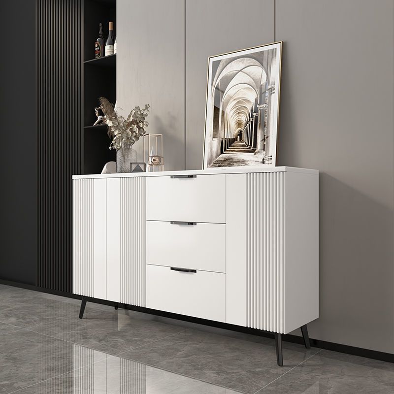 Wood and Stone Dining Server Contemporary Server with 3 Drawers Clearhalo 'buffet_sideboard' 'Buffets & Sideboards' 'furn' 'furn_buffet_sideboard' 'Furniture' 'Kitchen & Dining Furniture' 1200x1200_bff4de2f-afc3-42c9-82e8-467ca46ebf17