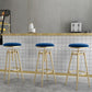 Glam Rotatable Liftable Counter Stool Iron Cashier Bar Stool with Cushion and Pedal Clearhalo 'Bar Furniture' 'Bar Stools' 'bar_stools' 'furn' 'furn_bar_stools' 'Furniture' 'furniture_bar_stools' 'Kitchen & Dining Furniture' 1200x1200_bff80bd5-f6b7-4872-a91b-bc1a94017d6f