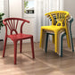 Matte Finish Contemporary Home Side Chair Plastic Slat Back Dining Chair Clearhalo ' kitchen&dining_furn' 'Dining Chairs' 'Dining Tables & Seating' 'dining_chair' 'furn' 'furn_dining_chair' 'Furniture' 'furniture_dining_chair' 'Kitchen & Dining Furniture' 'kitchen' 1200x1200_bffa04f6-f081-44d4-83ba-16f4c5447248