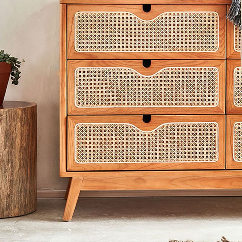 Tocador tradicional tocador de pecho de almacenamiento de madera con cajones