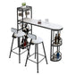 Glam Pub Table Specialty Bar Height Bar Table with Wine Rack Clearhalo 'Bar Furniture' 'Bar Tables' 'bar_tables' 'furn' 'furn_bar_tables' 'Furniture' 'Kitchen & Dining Furniture' 1200x1200_bffc10d7-5863-46d9-ba02-52fb0691c51d