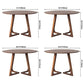 Round Double Pedestal Dinette Table Pine Solid Wood Dining Room Furniture Clearhalo ' dining_table' 'Dining Tables & Seating' 'Dining Tables' 'furn' 'furn_dining_table' 'Furniture' 'furniture_dining_table' 'Kitchen & Dining Furniture' 'kitchen&dining_furn' 'kitchen' 'kitchen_dining_table' 1200x1200_bffc5e37-2b95-48a8-9582-40934d1fcff5