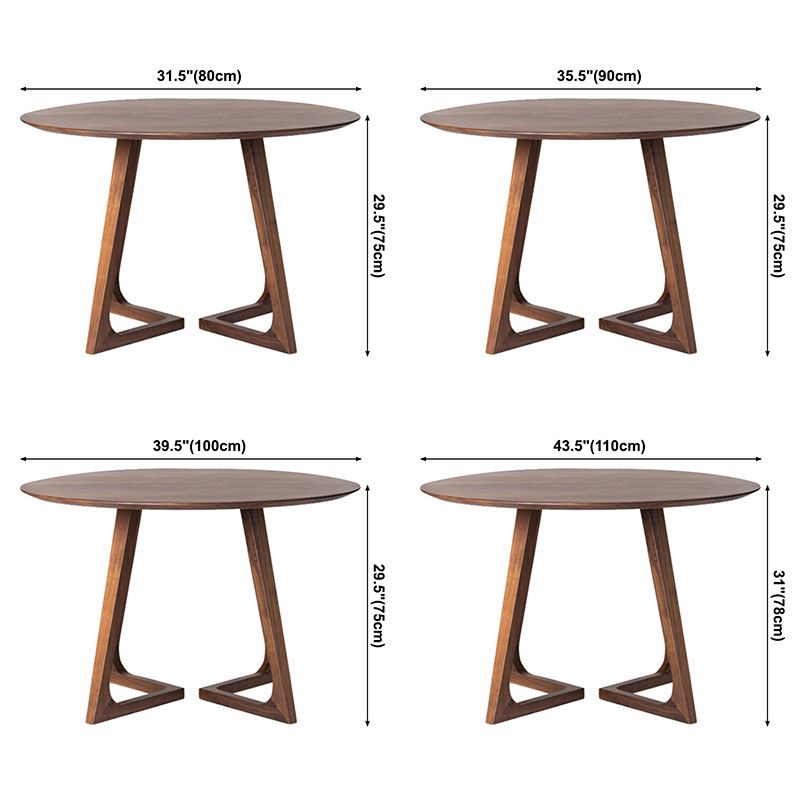Round Double Pedestal Dinette Table Pine Solid Wood Dining Room Furniture Clearhalo ' dining_table' 'Dining Tables & Seating' 'Dining Tables' 'furn' 'furn_dining_table' 'Furniture' 'furniture_dining_table' 'Kitchen & Dining Furniture' 'kitchen&dining_furn' 'kitchen' 'kitchen_dining_table' 1200x1200_bffc5e37-2b95-48a8-9582-40934d1fcff5