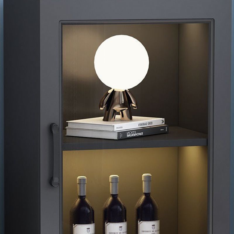 Sideboard in legno ingegnerizzato per porte in vetro contemporanea per sala da pranzo