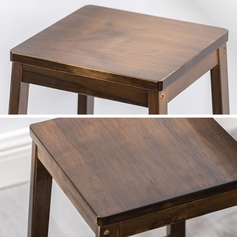 Modern Backless Bar-stool Square Counter Bar Stool with Wooden Legs Clearhalo 'Bar Furniture' 'Bar Stools' 'bar_stools' 'furn' 'furn_bar_stools' 'furniture_bar_stools' 'Kitchen & Dining Furniture' 'kitchen&dining_furn' 'kitchen' 'kitchen_furn' Furniture' 1200x1200_c000758e-41e5-4f61-a40d-8c93f5d9abb6