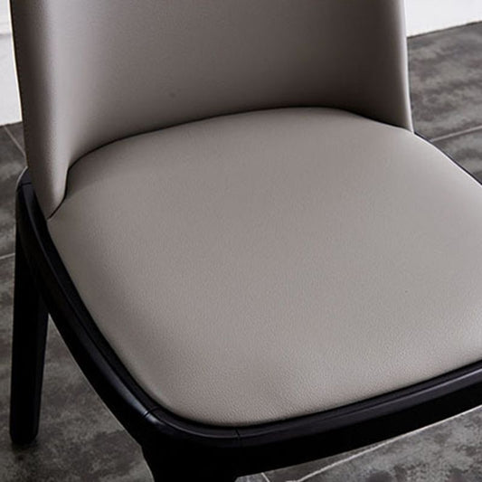 Modern Style Wood Side Dining Chairs Solid Leather Back Chair for Kitchen Clearhalo ' kitchen&dining_furn' 'Dining Chairs' 'Dining Tables & Seating' 'dining_chair' 'Furniture' 'furniture_dining_chair' 'Kitchen & Dining Furniture' 'kitchen' 1200x1200_c001cab1-6ddc-47ac-a7d1-ffb815dd942c