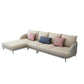 L-Shape Sectional with Sloped Arms and Pillow Back for 4 People