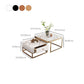 Slate Square End Table Frame Modern Coffee Table with Drawer Clearhalo 'Coffee & Accent Tables' 'Coffee Tables' 'coffee_tables' 'furn' 'furn_coffee_tables' 'Furniture' 'Living Room Furniture' 1200x1200_c0063f49-a4ca-4832-9f05-6948243c4694
