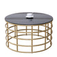 Contemporary Simple Glass Round Coffee Cocktail Table - 17.7" H Clearhalo 'Coffee & Accent Tables' 'Coffee Tables' 'coffee_tables' 'furn' 'furn_coffee_tables' 'Furniture' 'Living Room Furniture' 1200x1200_c006bf81-7e2b-4c65-a400-05062262eab6