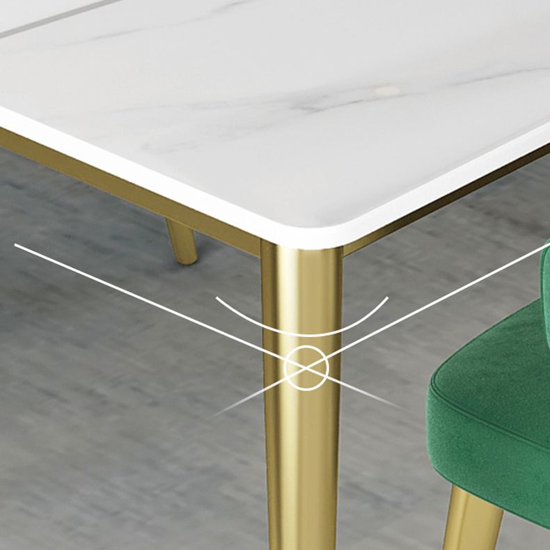 Glam 1/2/5/7 Pieces Dining Set Rectangular Standard-Height Dining Set Clearhalo 'Dining Room Sets' 'Dining Tables & Seating' 'dining_room_set' 'Furniture' 'furniture_dining_room_set' 'Kitchen & Dining Furniture' 'kitchen&dining_furn' 'kitchen' 1200x1200_c007470a-6d04-4478-971b-eb65cd8fb9d9