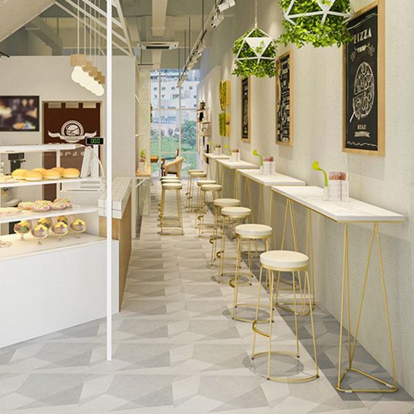 Double Pedestal Counter Set 1/2/3 Pieces Glam Rectangle Bar Pub Table Set Clearhalo 'Bar Furniture' 'furn' 'furn_home_bar_bar_sets' 'Furniture' 'Home Bars & Bar Sets' 'home_bar_bar_sets' 'Kitchen & Dining Furniture' 1200x1200_c007c6d7-4f46-4593-ac64-11284a22f309