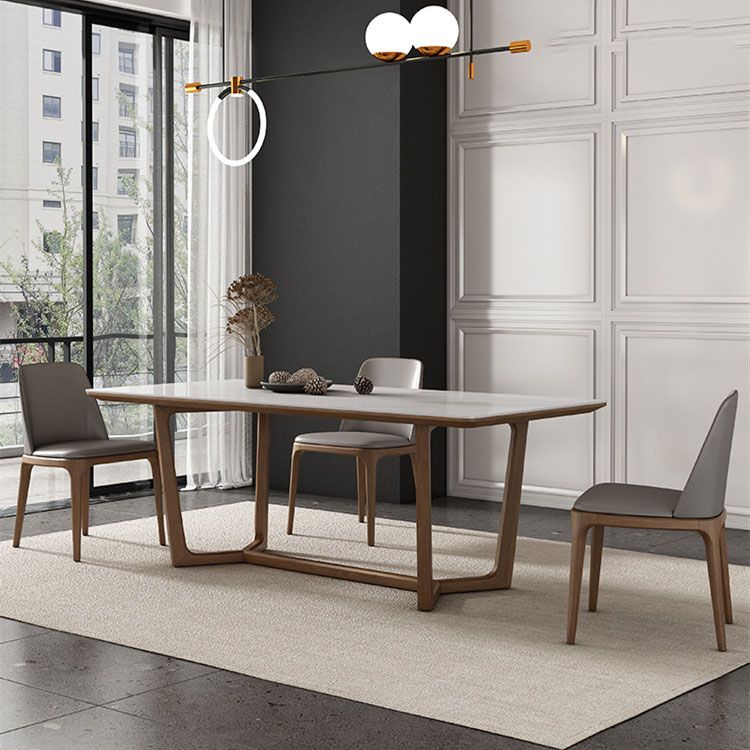 Modern 1/2/3/4/7 Pieces Dining Set Sintered Stone Dining Table Set for Home Clearhalo 'Dining Room Sets' 'Dining Tables & Seating' 'dining_room_set' 'furn' 'furn_dining_room_set' 'Furniture' 'furniture_dining_room_set' 'Kitchen & Dining Furniture' 1200x1200_c00819f0-609a-415e-ad80-abcc2b70856d