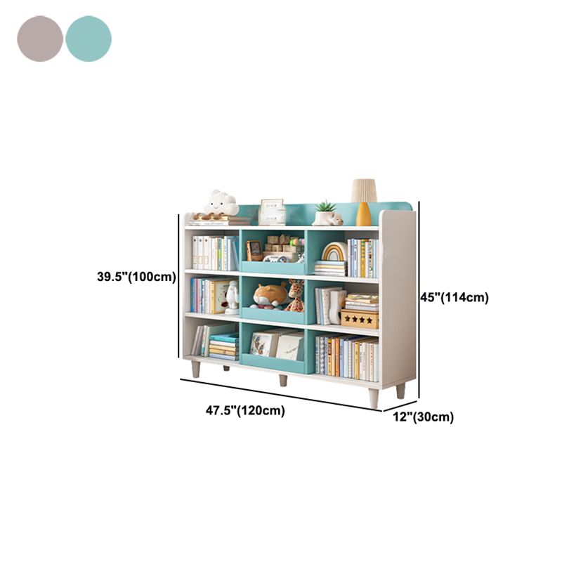 11.8"H Modern Bookshelf Engineered Wood 4-Shelf Standard Bookcase for Home Office Clearhalo 'Bookcases' 'furn' 'furn_bookcases' 'Furniture' 'Office Furniture' 1200x1200_c00a824b-cefc-4636-ac7a-e5e8d6ac507c